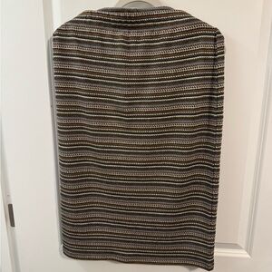 Striped Brown and Black Skirt